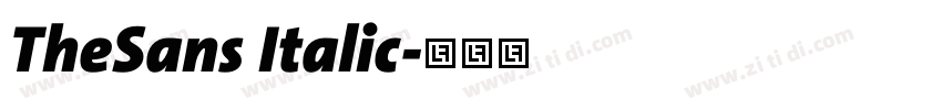 TheSans Italic字体转换